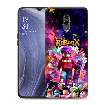 Пластиковый чехол на OPPO Reno Z с принтом Roblox Роблокс
