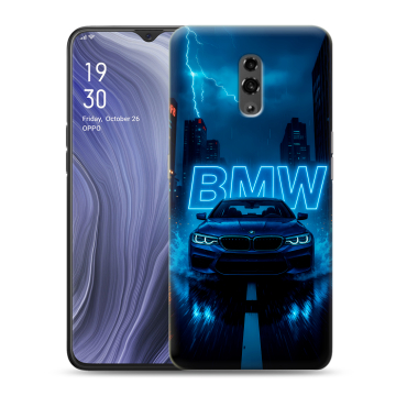 Пластиковый чехол на OPPO Reno Z с принтом BMW БМВ