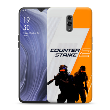 Пластиковый чехол на OPPO Reno Z с принтом Counter Strike