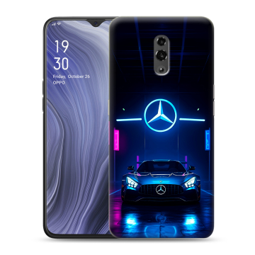 Пластиковый чехол на OPPO Reno Z с принтом Mercedes Мерседес
