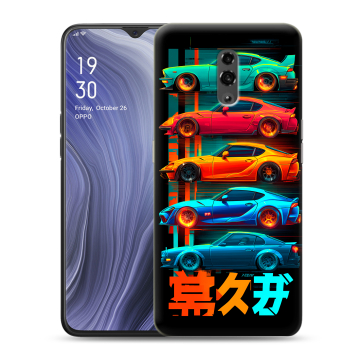 Пластиковый чехол на OPPO Reno Z с принтом машины тачки Пластиковый чехол на OPPO Reno Z с принтом машины тачки