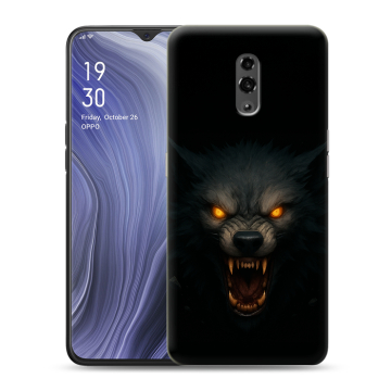 Пластиковый чехол на OPPO Reno Z с принтом Волк Пластиковый чехол на OPPO Reno Z с принтом Волк