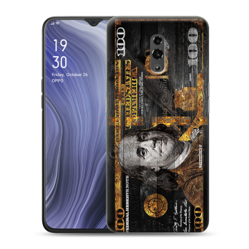 Пластиковый чехол на OPPO Reno Z с принтом Доллар деньги