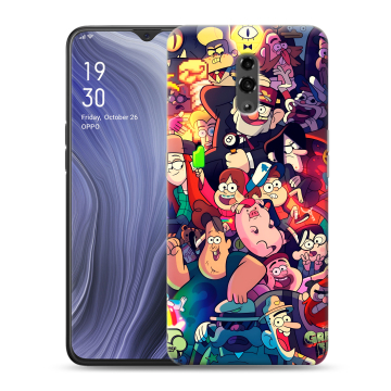 Пластиковый чехол на OPPO Reno Z с принтом Gravity Falls Гравити Фолз