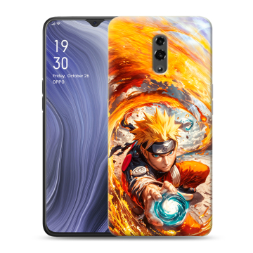 Пластиковый чехол на OPPO Reno Z с принтом Аниме Наруто Naruto