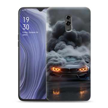 Пластиковый чехол на OPPO Reno Z с принтом BMW БМВ