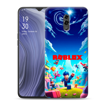 Пластиковый чехол на OPPO Reno Z с принтом Roblox Роблокс Пластиковый чехол на OPPO Reno Z с принтом Roblox Роблокс