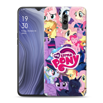 Пластиковый чехол на OPPO Reno Z с принтом My little pony Дружба чудо Пластиковый чехол на OPPO Reno Z с принтом My little pony Дружба чудо