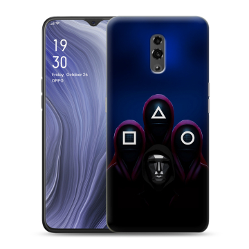 Пластиковый чехол на OPPO Reno Z с принтом Игра Кальмара Пластиковый чехол на OPPO Reno Z с принтом Игра Кальмара