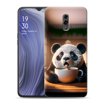 Пластиковый чехол на OPPO Reno Z с принтом смешная панда