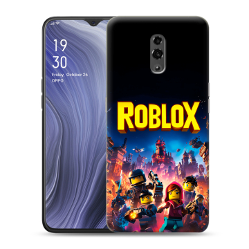 Пластиковый чехол на OPPO Reno Z с принтом Roblox Роблокс