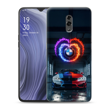 Пластиковый чехол на OPPO Reno Z с принтом BMW БМВ