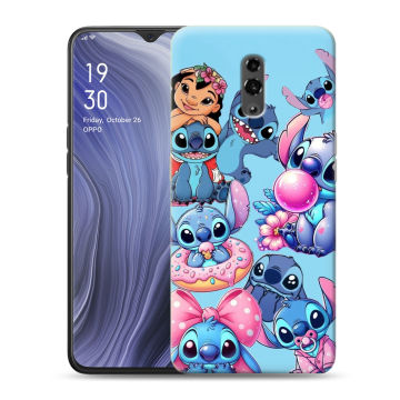 Пластиковый чехол на OPPO Reno Z с принтом Лило и Стич
