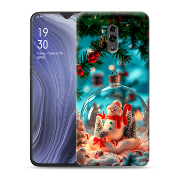 Пластиковый чехол на OPPO Reno Z с принтом Новый год Пластиковый чехол на OPPO Reno Z с принтом Новый год
