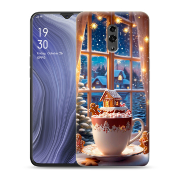Пластиковый чехол на OPPO Reno Z с принтом Новый год Пластиковый чехол на OPPO Reno Z с принтом Новый год