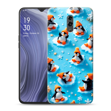 Пластиковый чехол на OPPO Reno Z с принтом Новый год Пластиковый чехол на OPPO Reno Z с принтом Новый год