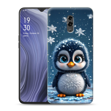 Пластиковый чехол на OPPO Reno Z с принтом Новый год Пластиковый чехол на OPPO Reno Z с принтом Новый год