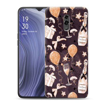 Пластиковый чехол на OPPO Reno Z с принтом Новый год Пластиковый чехол на OPPO Reno Z с принтом Новый год