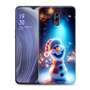Пластиковый чехол на OPPO Reno Z с принтом Новый год Пластиковый чехол на OPPO Reno Z с принтом Новый год