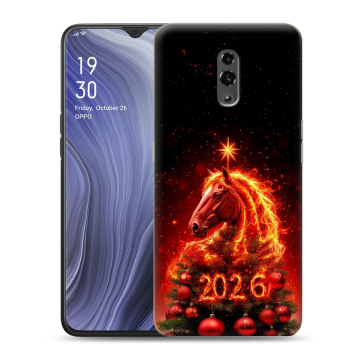 Пластиковый чехол на OPPO Reno Z с принтом Новый год Пластиковый чехол на OPPO Reno Z с принтом Новый год