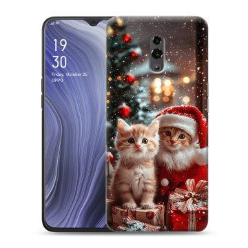 Пластиковый чехол на OPPO Reno Z с принтом Новый год Пластиковый чехол на OPPO Reno Z с принтом Новый год