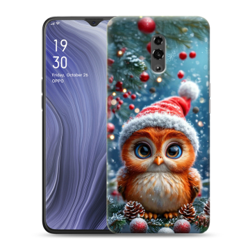 Пластиковый чехол на OPPO Reno Z с принтом Новый год Пластиковый чехол на OPPO Reno Z с принтом Новый год