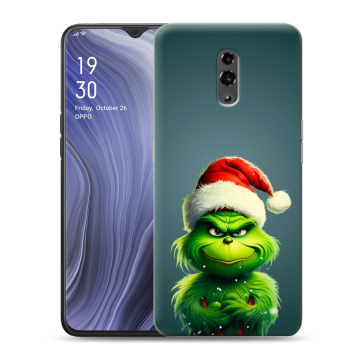 Пластиковый чехол на OPPO Reno Z с принтом Новый год Пластиковый чехол на OPPO Reno Z с принтом Новый год