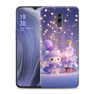 Пластиковый чехол на OPPO Reno Z с принтом Новый год Пластиковый чехол на OPPO Reno Z с принтом Новый год