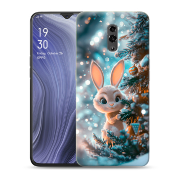 Пластиковый чехол на OPPO Reno Z с принтом Новый год Пластиковый чехол на OPPO Reno Z с принтом Новый год