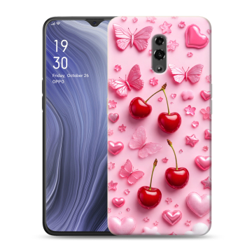 Пластиковый чехол на OPPO Reno Z с принтом для девочек