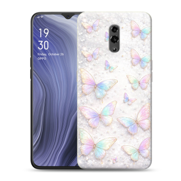 Пластиковый чехол на OPPO Reno Z с принтом женский