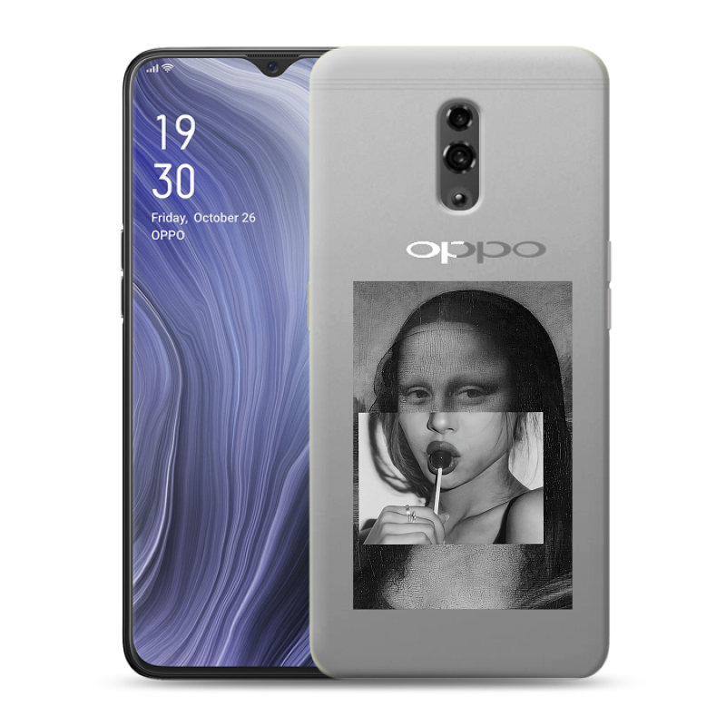Пластиковый чехол на OPPO Reno Z с принтом Мона Лиза Пластиковый чехол на OPPO Reno Z с принтом Мона Лиза