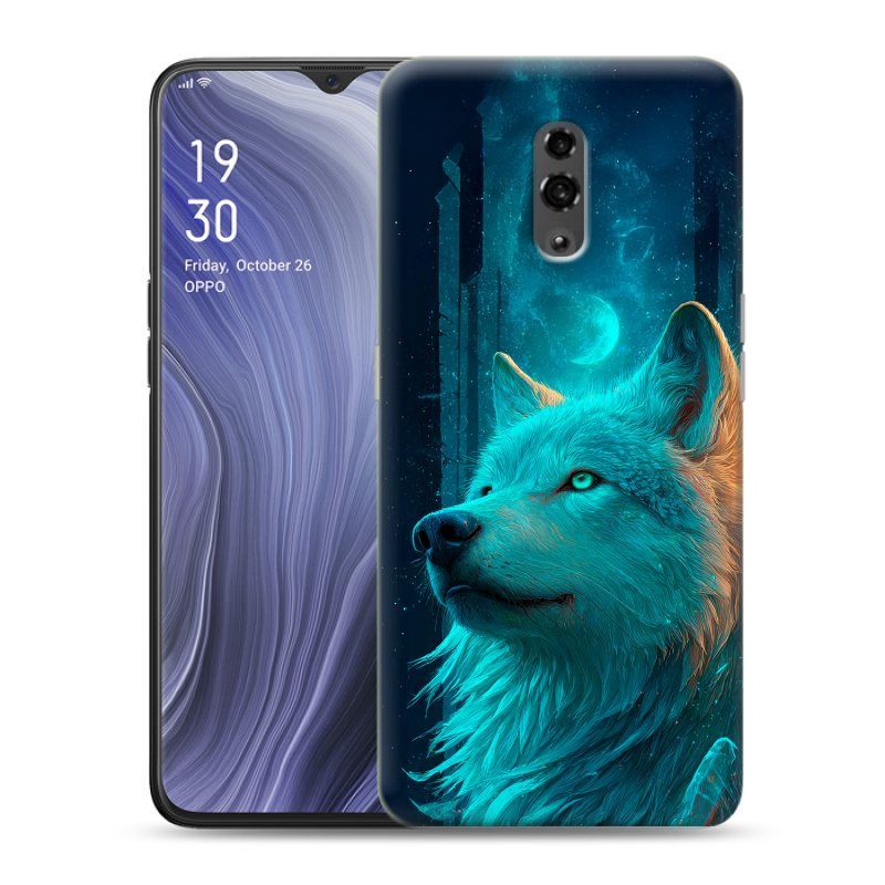 Пластиковый чехол на OPPO Reno Z с принтом бабочки саккура Пластиковый чехол на OPPO Reno Z с принтом бабочки саккура