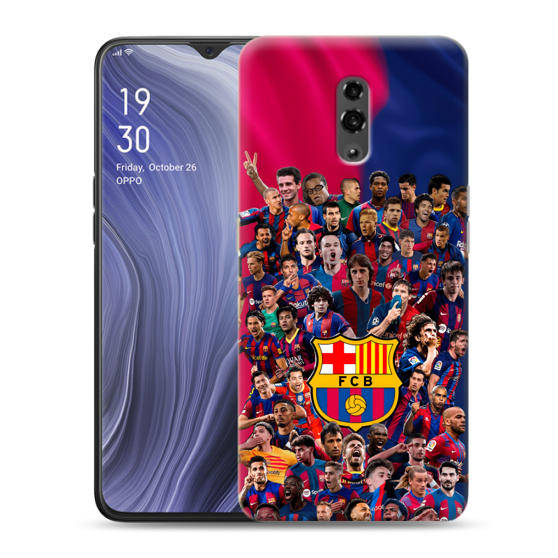 Пластиковый чехол на OPPO Reno Z с принтом Барселона Barcelona Пластиковый чехол на OPPO Reno Z с принтом Барселона Barcelona