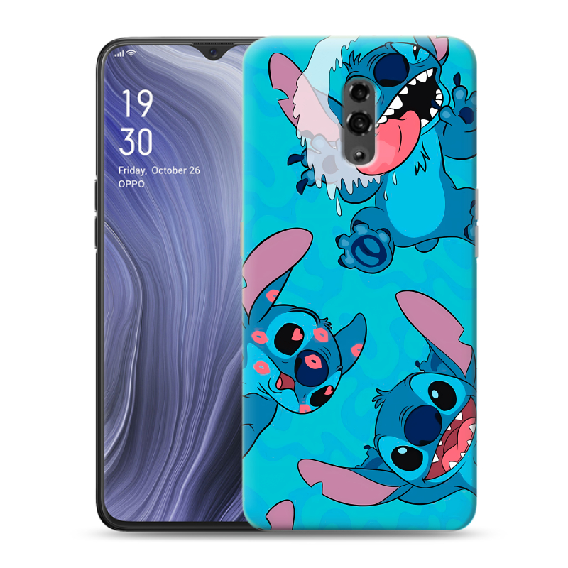 Пластиковый чехол на OPPO Reno Z с принтом Лило и Стич Пластиковый чехол на OPPO Reno Z с принтом Лило и Стич
