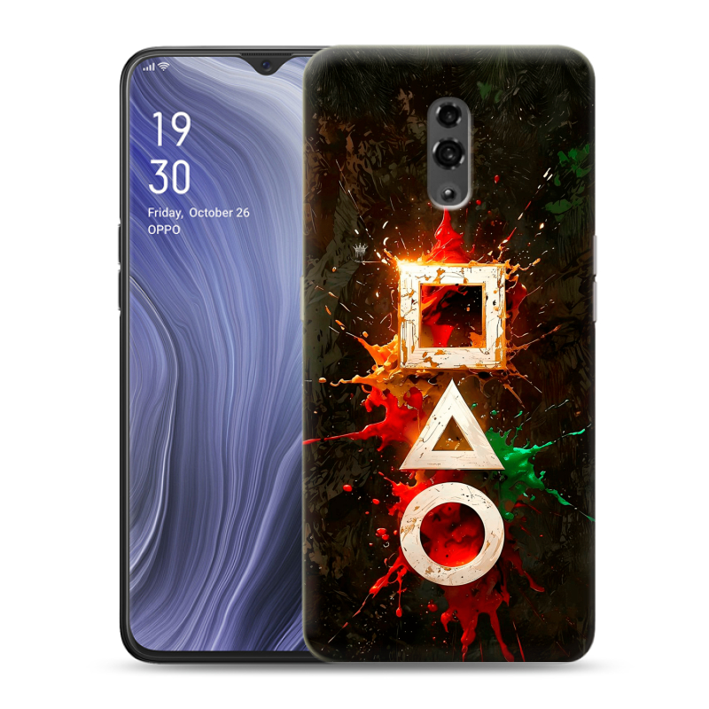 Пластиковый чехол на OPPO Reno Z с принтом Squid Game Игра кальмара Пластиковый чехол на OPPO Reno Z с принтом Squid Game Игра кальмара
