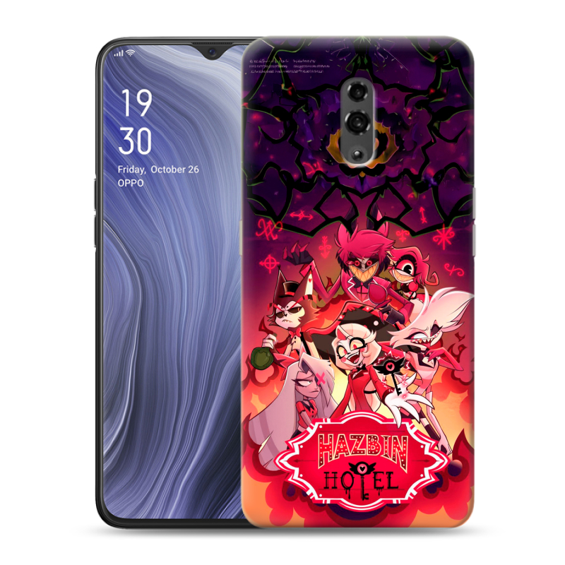 Пластиковый чехол на OPPO Reno Z с принтом Hazbin Hotel Отель Хазбин Пластиковый чехол на OPPO Reno Z с принтом Hazbin Hotel Отель Хазбин