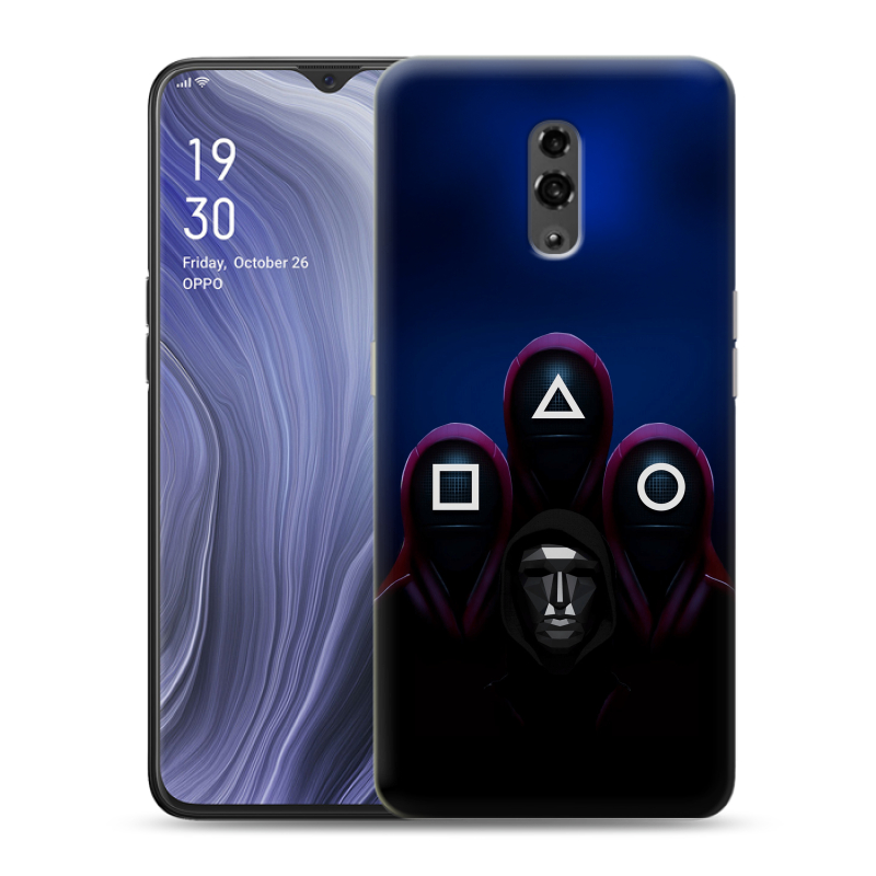 Пластиковый чехол на OPPO Reno Z с принтом Игра Кальмара Пластиковый чехол на OPPO Reno Z с принтом Игра Кальмара
