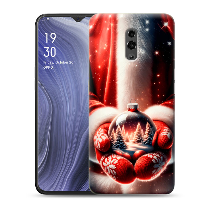 Пластиковый чехол на OPPO Reno Z с принтом Новый год Пластиковый чехол на OPPO Reno Z с принтом Новый год