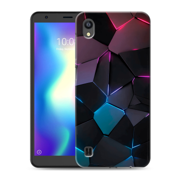 Силиконовый чехол на ZTE Blade A5 (2019) с принтом Геометрия неона Силиконовый чехол на ZTE Blade A5 (2019) с принтом Геометрия неона