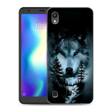 Силиконовый чехол на ZTE Blade A5 (2019) с принтом Лесной волк Силиконовый чехол на ZTE Blade A5 (2019) с принтом Лесной волк