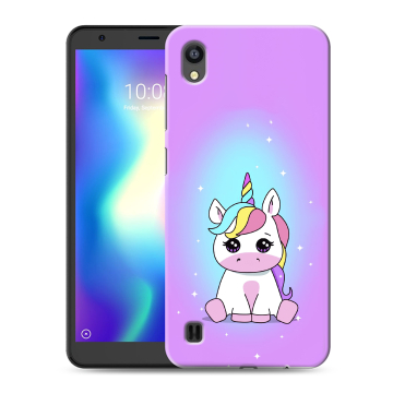 Силиконовый чехол на ZTE Blade A5 (2019) с принтом Единорог Силиконовый чехол на ZTE Blade A5 (2019) с принтом Единорог