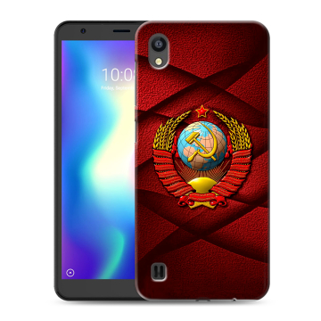 Силиконовый чехол на ZTE Blade A5 (2019) с принтом Герб СССР Силиконовый чехол на ZTE Blade A5 (2019) с принтом Герб СССР
