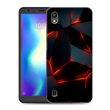 Силиконовый чехол на ZTE Blade A5 (2019) с принтом Яркие абстракции Силиконовый чехол на ZTE Blade A5 (2019) с принтом Яркие абстракции