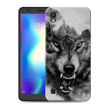 Силиконовый чехол на ZTE Blade A5 (2019) с принтом Волк Силиконовый чехол на ZTE Blade A5 (2019) с принтом Волк