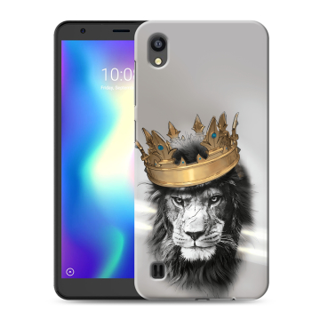 Силиконовый чехол на ZTE Blade A5 (2019) с принтом Лев с короной Силиконовый чехол на ZTE Blade A5 (2019) с принтом Лев с короной