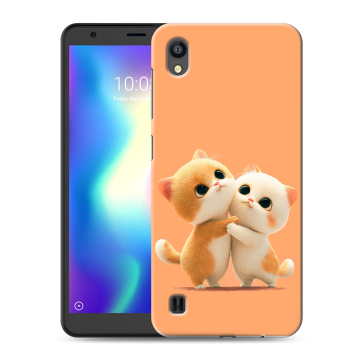 Силиконовый чехол на ZTE Blade A5 (2019) с принтом Милые котики Силиконовый чехол на ZTE Blade A5 (2019) с принтом Милые котики