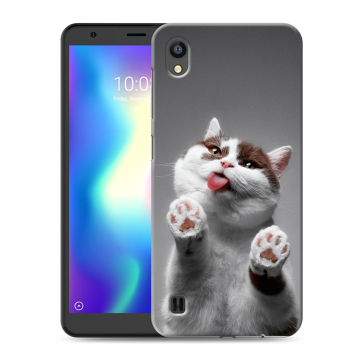 Силиконовый чехол на ZTE Blade A5 (2019) с принтом Коты Силиконовый чехол на ZTE Blade A5 (2019) с принтом Коты