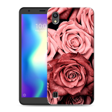 Силиконовый чехол на ZTE Blade A5 (2019) с принтом Цветы розы Силиконовый чехол на ZTE Blade A5 (2019) с принтом Цветы розы