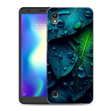 Силиконовый чехол на ZTE Blade A5 (2019) с принтом Листья Силиконовый чехол на ZTE Blade A5 (2019) с принтом Листья